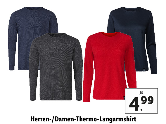 Damen/ Herren Thermo Langarm