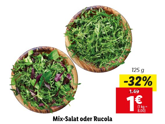 Mix Salat oder Rucola