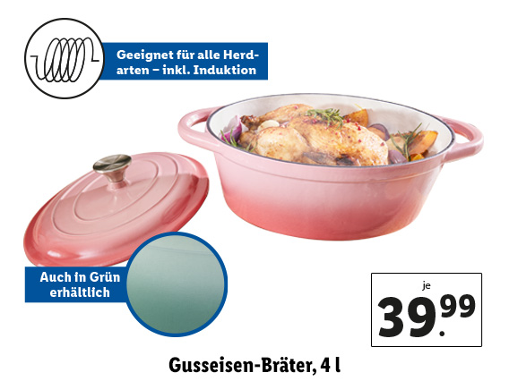 Gusseisen-Bräter