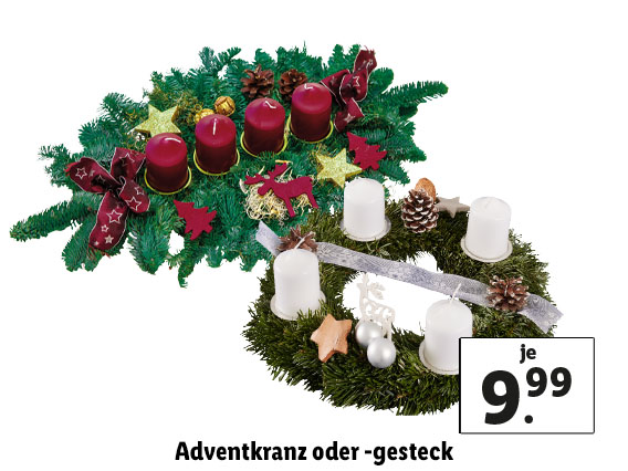 Adventskranz oder Gesteck