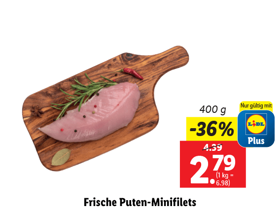 Frische Puten Mini-Filets