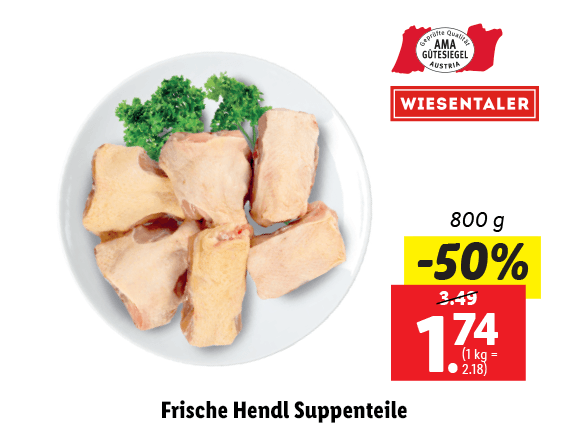 Frische Hendl Suppenteile