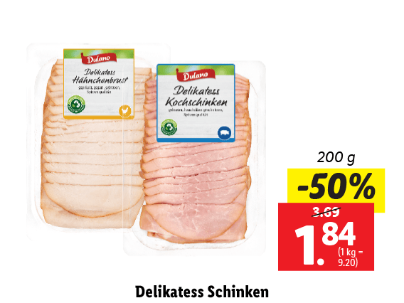 Delikates Schinken