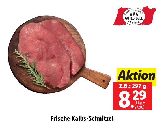 Frisches Kalbsschnitzel