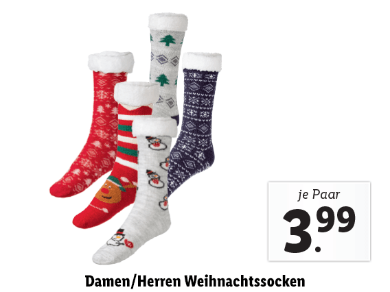 Damen/herren Weihnachtssocken