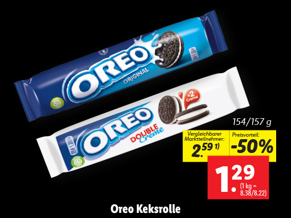 Keksrolle Oreos