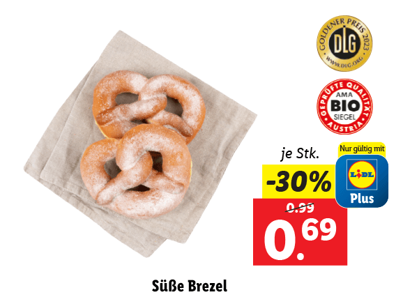 Süße Brezel