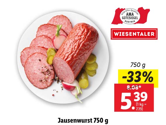 Jausenwurst 750g