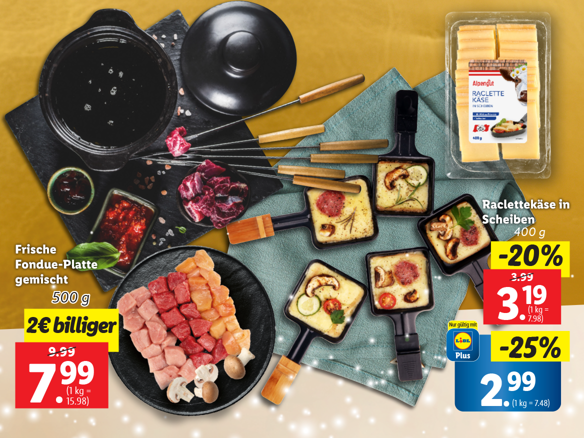 Raclette und Fondue Genuss