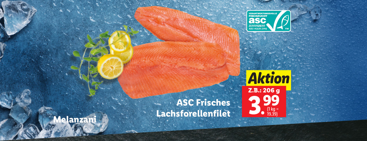 Frische Lachsforelle