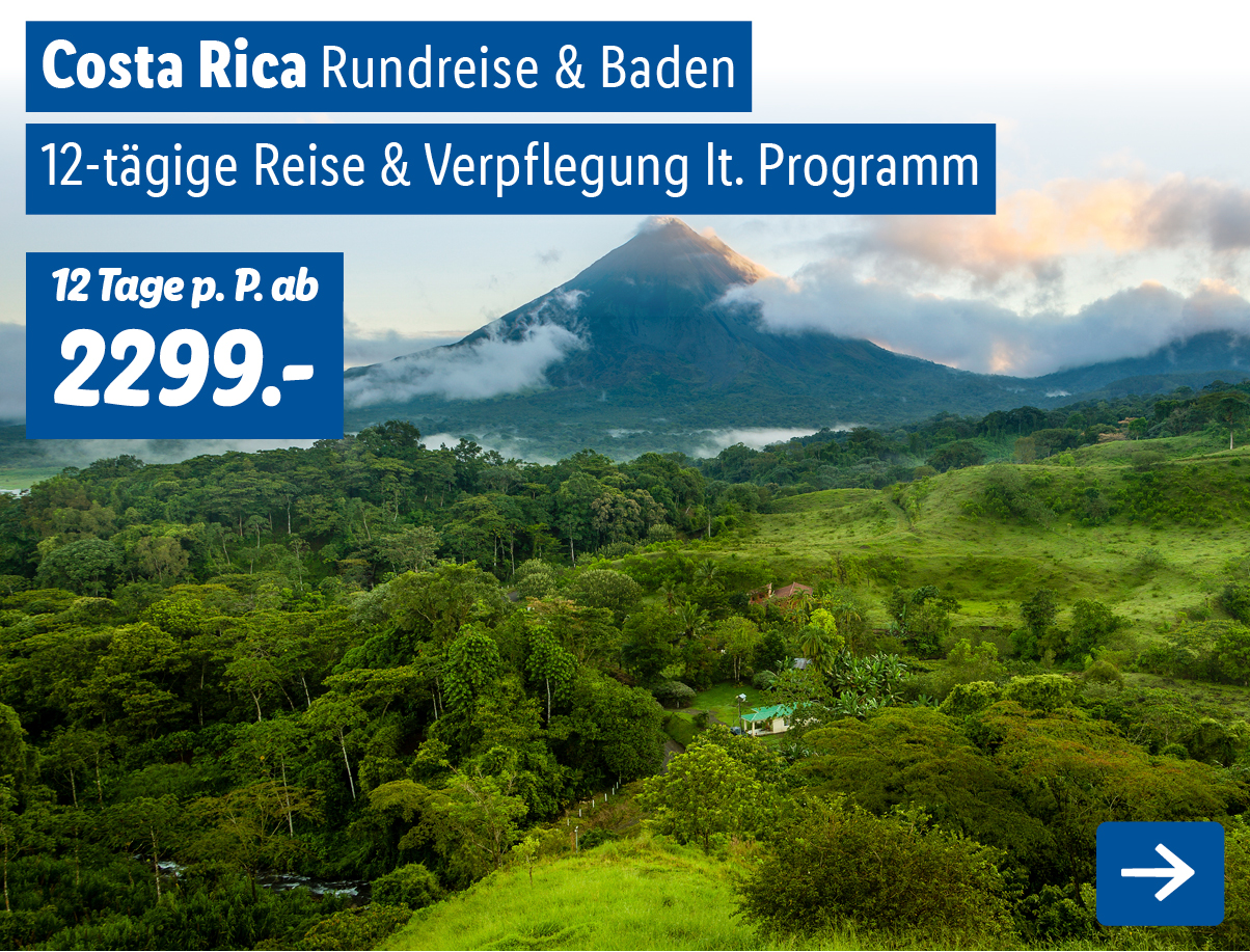 Costa Rica - Rundreise & Baden