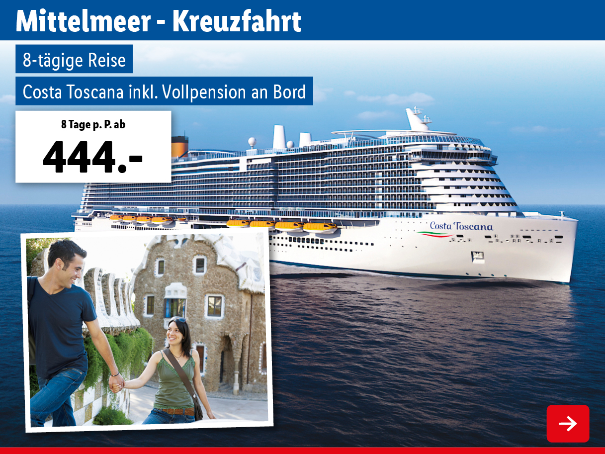 Mittelmeer -Kreuzfahrt