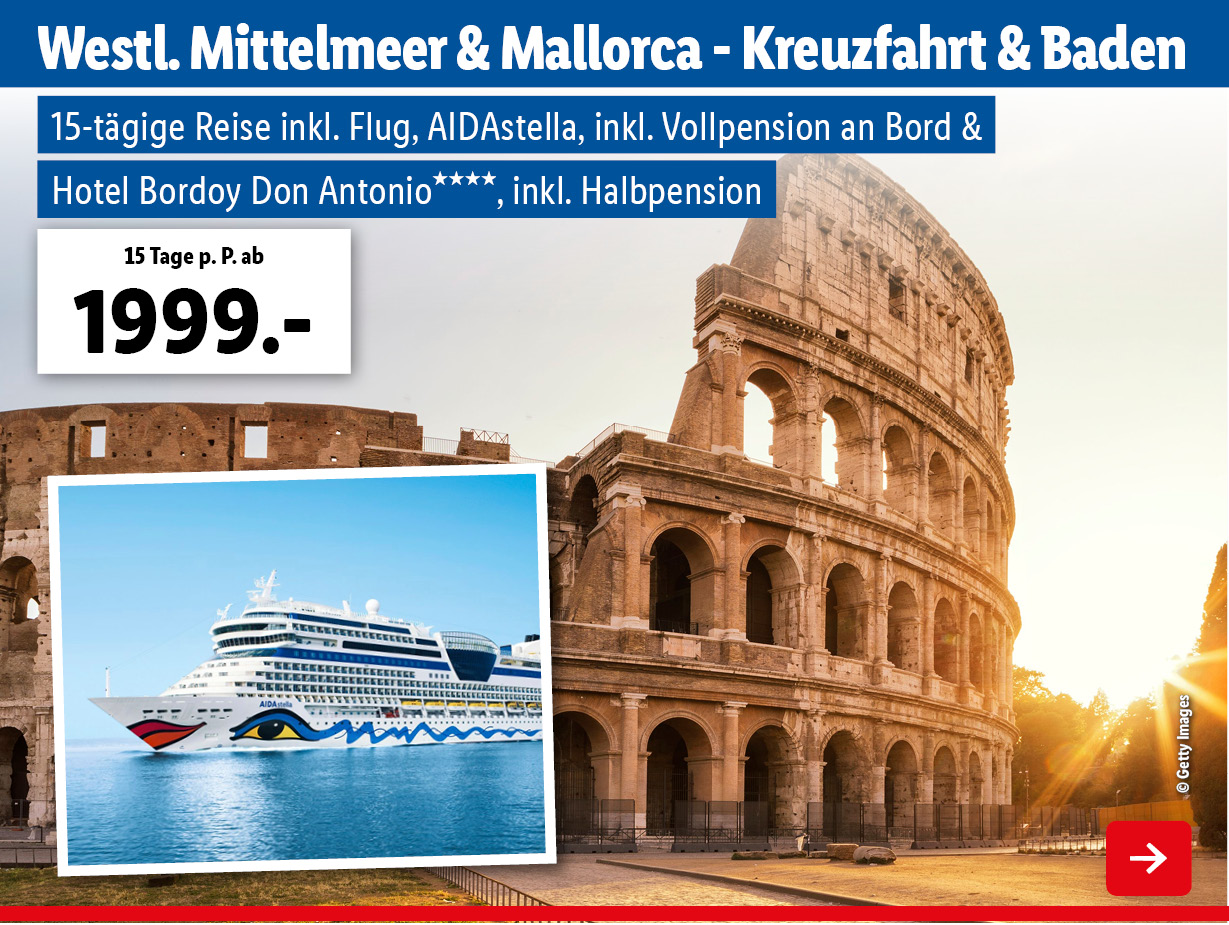AIDAstella - Westliches Mittelmeer & Mallorca - Kreuzfahrt & Baden