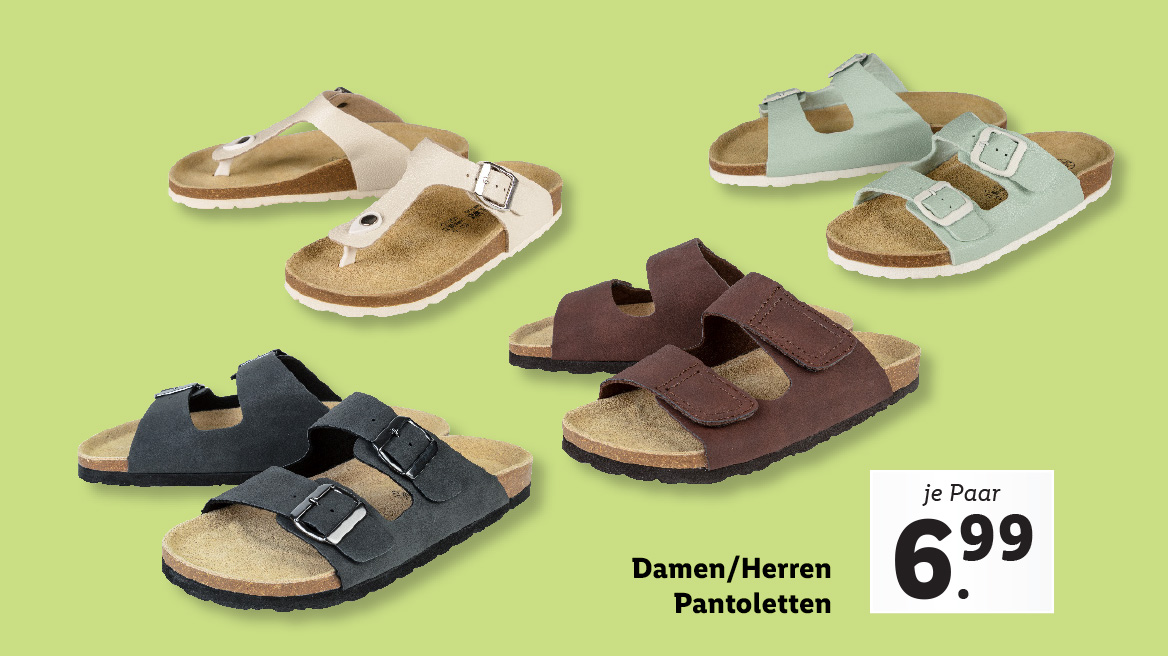 Damen und Herren Pantoletten