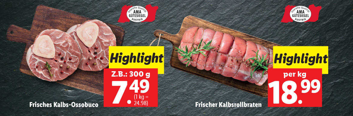 Frische Fleischangebote