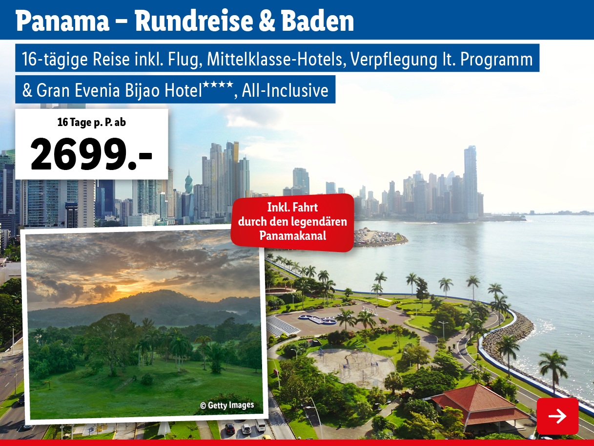 Panama Rundreise & Baden