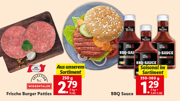 Burgerpatty für die Grillsaison