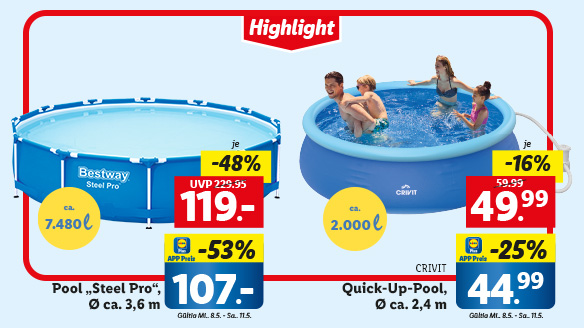 Ab ins Wasser