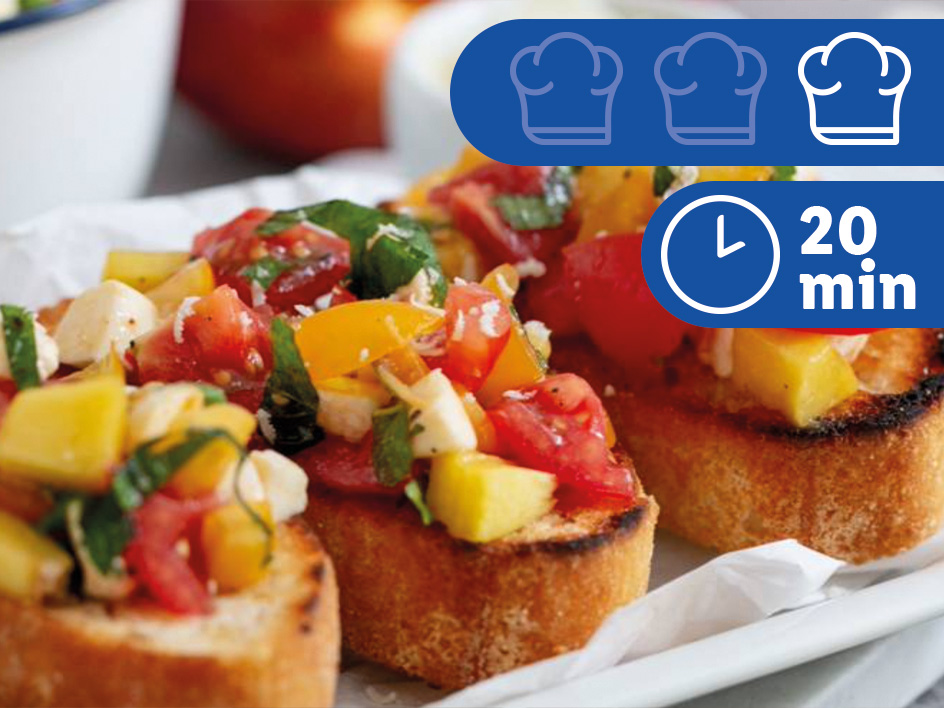 Fruchtige Bruschetta
