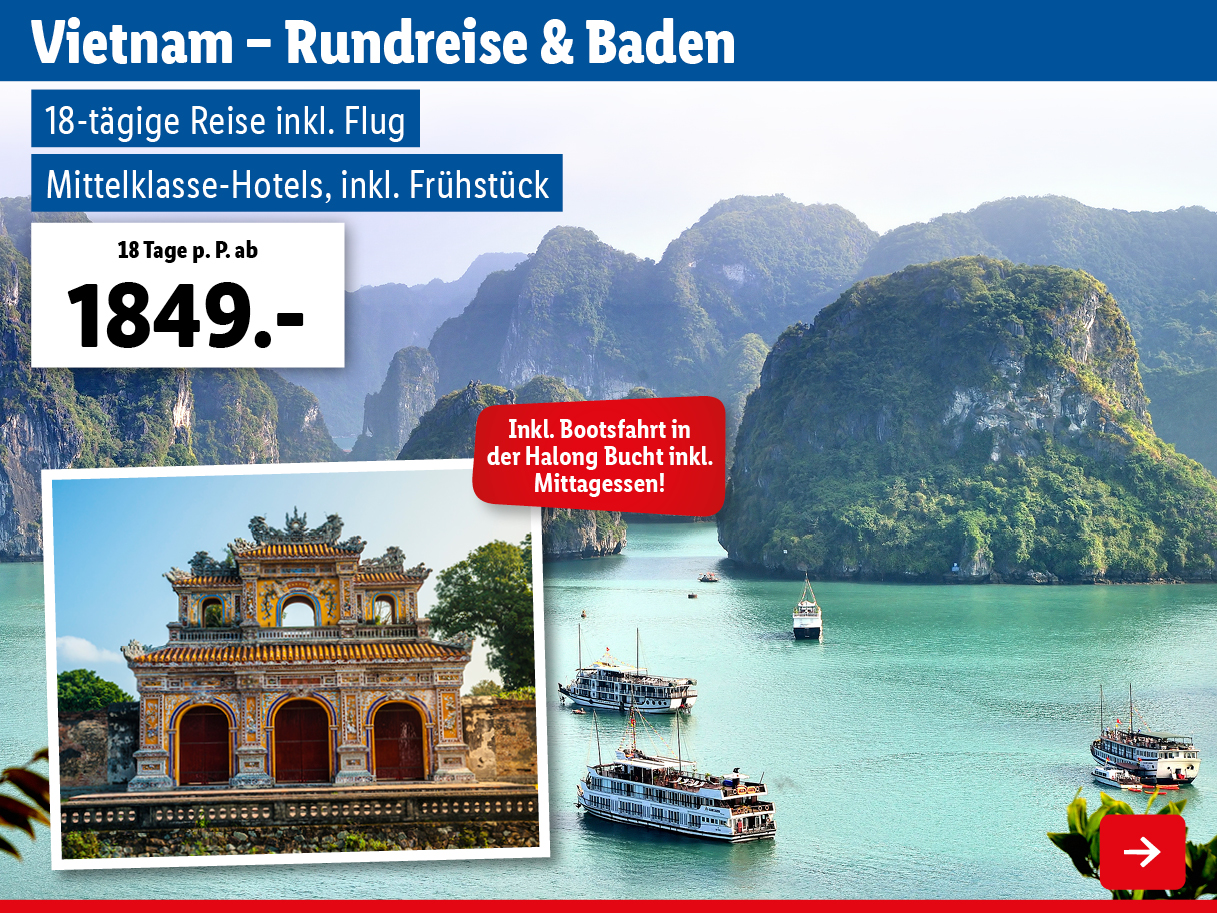 Vietnam - Rundreise & Baden in Mui Ne