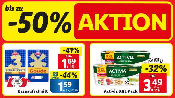 -50% Aktion