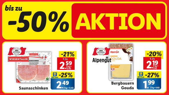 -50 % Aktion