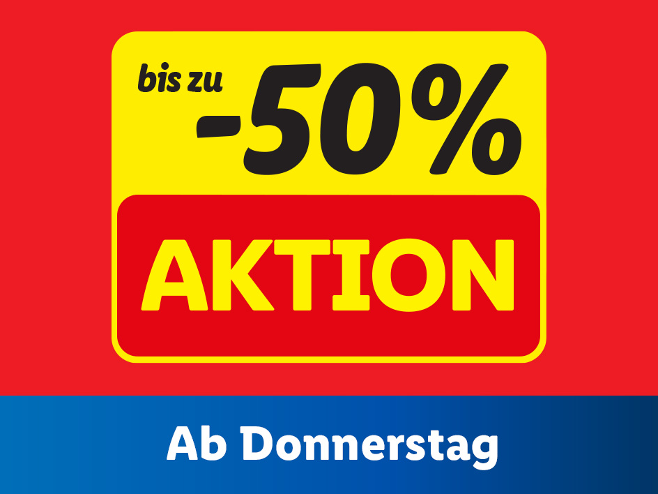 -50 % Aktion