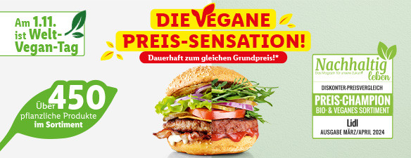 Die Vegane Preis-Sensation