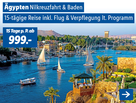 Ägypten - Nilkreuzfahrt & Baden