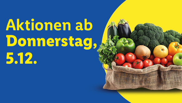 Aktionen ab Donnerstag, 5.12.