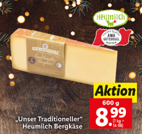 Alles für deinen Festtagsschmaus Heumilch Bergkäse
