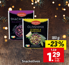 Alles für deinen Festtagsschmaus Snackoliven