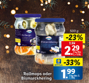 Alles für deinen Festtagsschmaus Rollmops und Bismarckhering