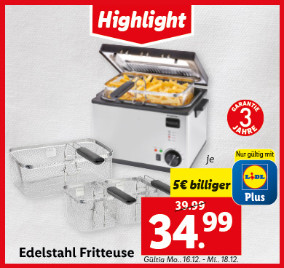 Küchenhelfer "Edelstahl Fritteuse"