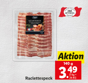 Magische Weihnachtszeit Raclettespeck