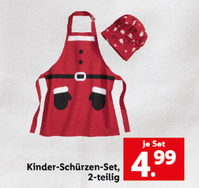 Praktische Küchenhelfer Kinder-Schürzen-Set