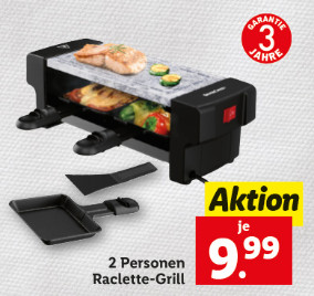 2 Personen Raclette Grill