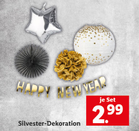Silvester Dekoration