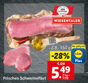 Frisches Schweinefilet