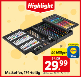 Malkoffer, 174-teilig