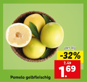 Pomelo gelbfleischig