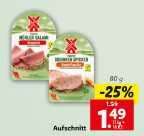 Veganer Aufschnitt