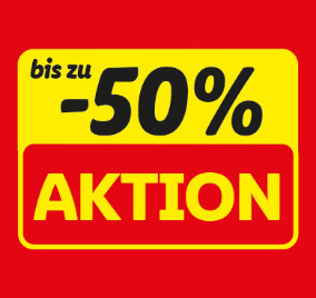 Bis zu -50 % Aktion