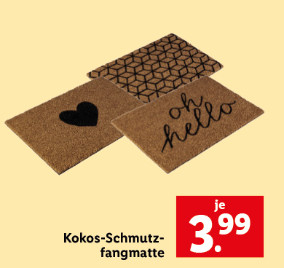 Kokos-Schmutzfangmatte