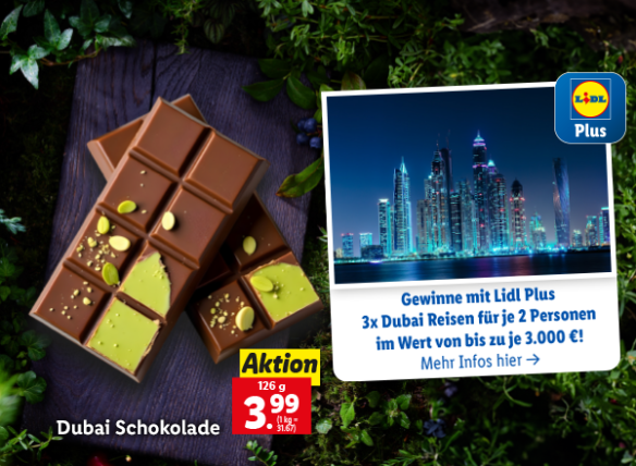 Dubai Schokolade Gewinnspiel