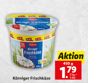 XXL Körniger Frischkäse