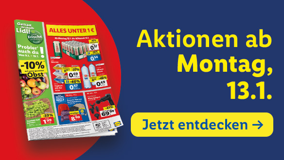 Aktionen ab Montag, 13.1.