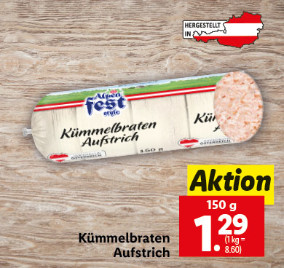 Kümmelbraten Aufstrich