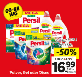 Pulver, Gel oder Discs