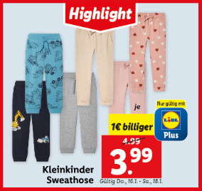 Kleinkinder Sweathose